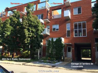 Annonces classees img:preview OUTREMONT CONDO PENTHOUSE GARAGE TERRASSE