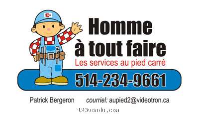 Annonces classees img:preview Homme à tout faire Montréal & Rive-Sud