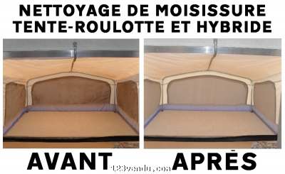 Annonces classees img:preview NETTOYAGE DE MOISISSURE POUR TOILES DE TENTE-ROULOTTE ET HYBRIDE